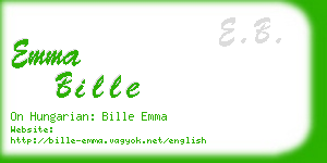 emma bille business card